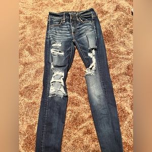 Size 4, blue American Eagle jeans